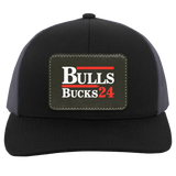 "Bulls/Bucks '24" Rectangle Patch Hat